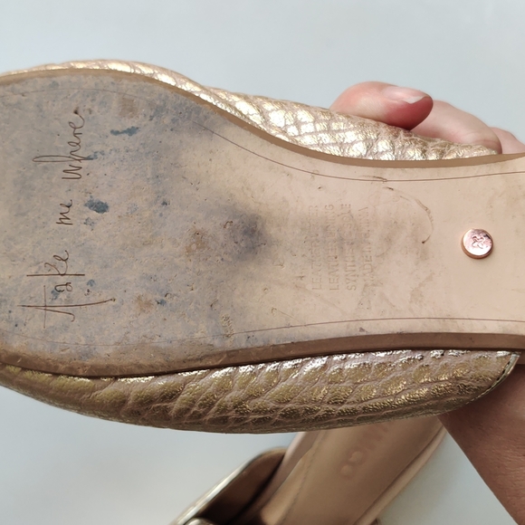 Mimco Flaunt Slipper Ballet Flats Shoes Sandals Heels Size EU39 / AU8 - Picture 3 of 5